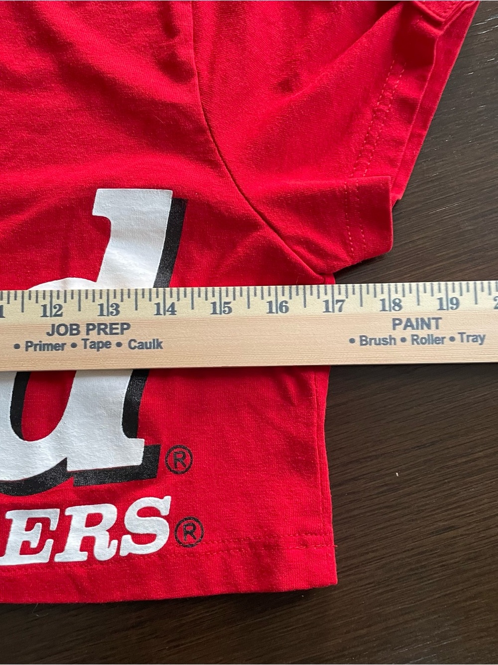 VTG Bud King Of Beers Crop Top Women XL Red Cotton Blend Henley Don Alleson Y2K - Picture 6 of 7